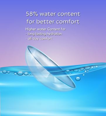 IVALENS Daily Fresh Contact Lense - Pack Of 6 | For One Eye Only | Comfortable, Convenient & Disposable Eye Lenses | Moisture-Lock Design | Ultra Clear Vision For Eyes | Power -9.50