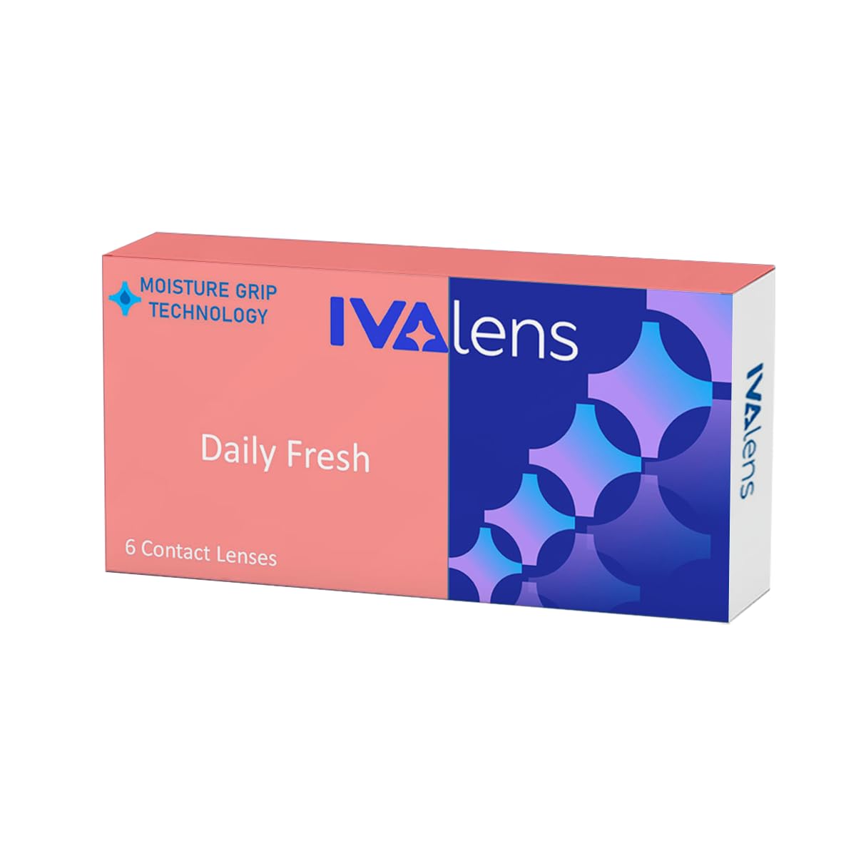 IVALENS Daily Fresh Contact Lense - Pack Of 6 | For One Eye Only | Comfortable, Convenient & Disposable Eye Lenses | Moisture-Lock Design | Ultra Clear Vision For Eyes | Power -3.00