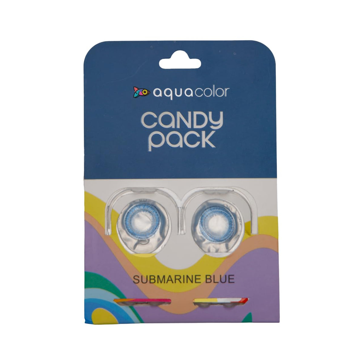 Aquacolor Submarine Blue Candy Pack Zero Power Colored Lenses (2 Lens/Box)