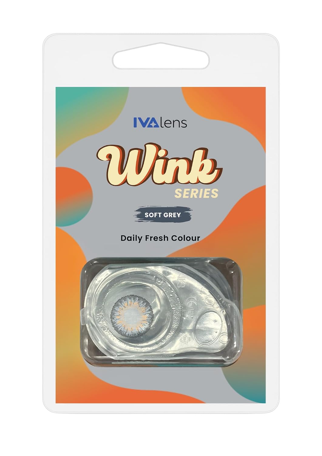 Ivalens Daily Fresh Color Contact lens Wink series 0 Power Dailies (2 Lens/Box)- Soft Gray Color