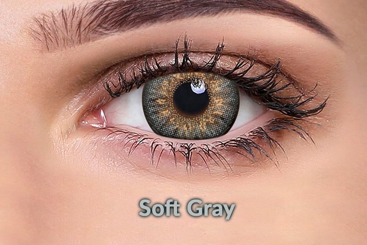 Ivalens Daily Fresh Color Contact lens Wink series 0 Power Dailies (2 Lens/Box)- Soft Gray Color