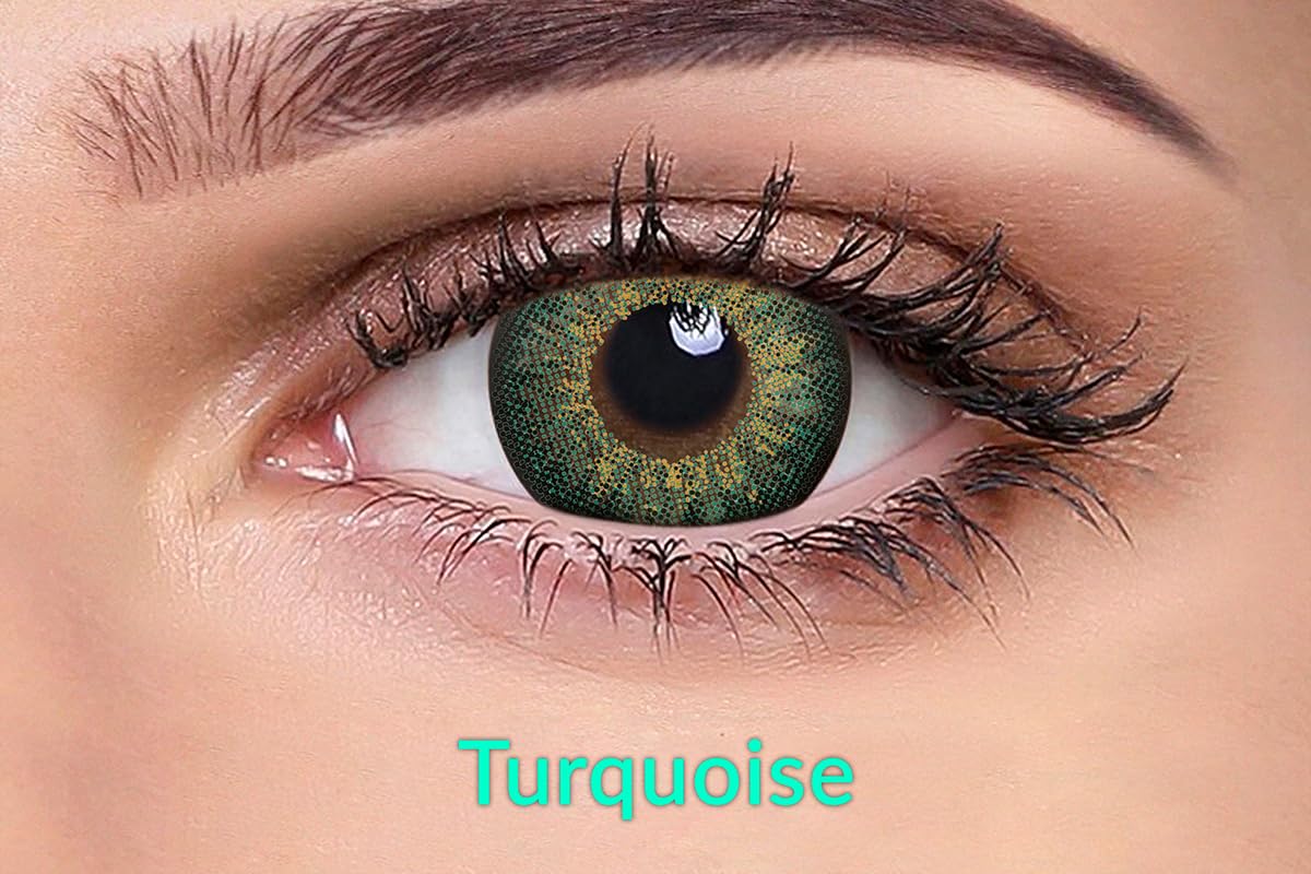 Ivalens Daily Fresh Color Contact lens Wink series 0 Power Dailies (2 Lens/Box) - Turquoise