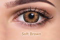 Ivalens Daily Fresh Color Contact lens Wink series 0 Power Dailies (2 Lens/Box)- Soft Brown Color