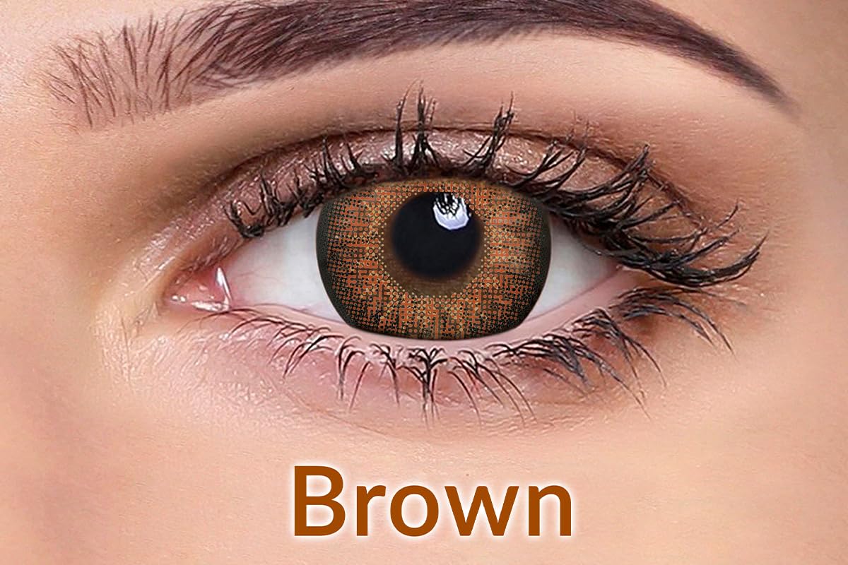 Ivalens Daily Fresh Color Contact lens Wink series 0 Power Dailies (2 Lens/Box)- Brown