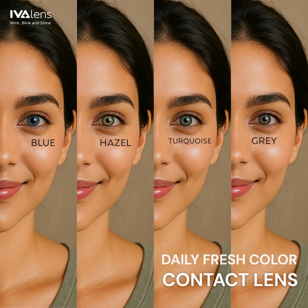 Ivalens Daily Fresh Color lens Plano Dailies 10 lens/Box - Hazel Color