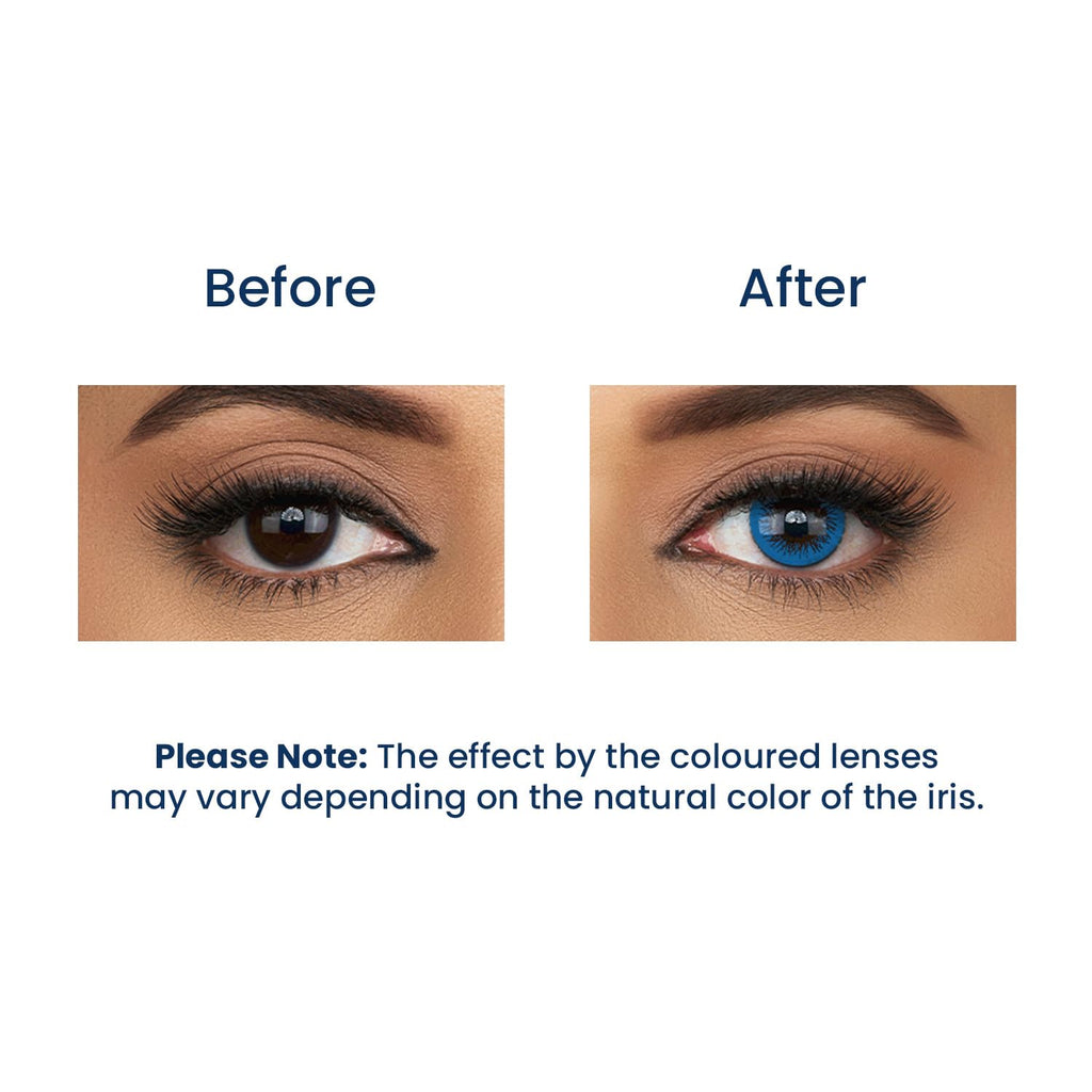 Aquacolor Submarine Blue Candy Pack Zero Power Colored Lenses (2 Lens/Box)