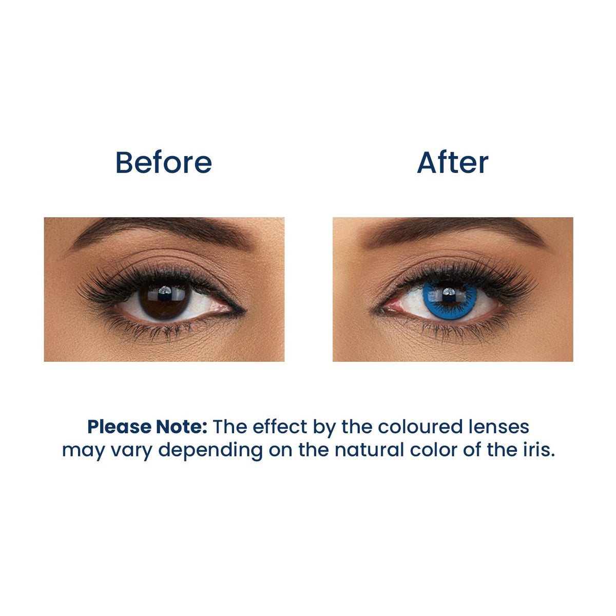 Aquacolor Submarine Blue Candy Pack Zero Power Colored Lenses (2 Lens/Box)