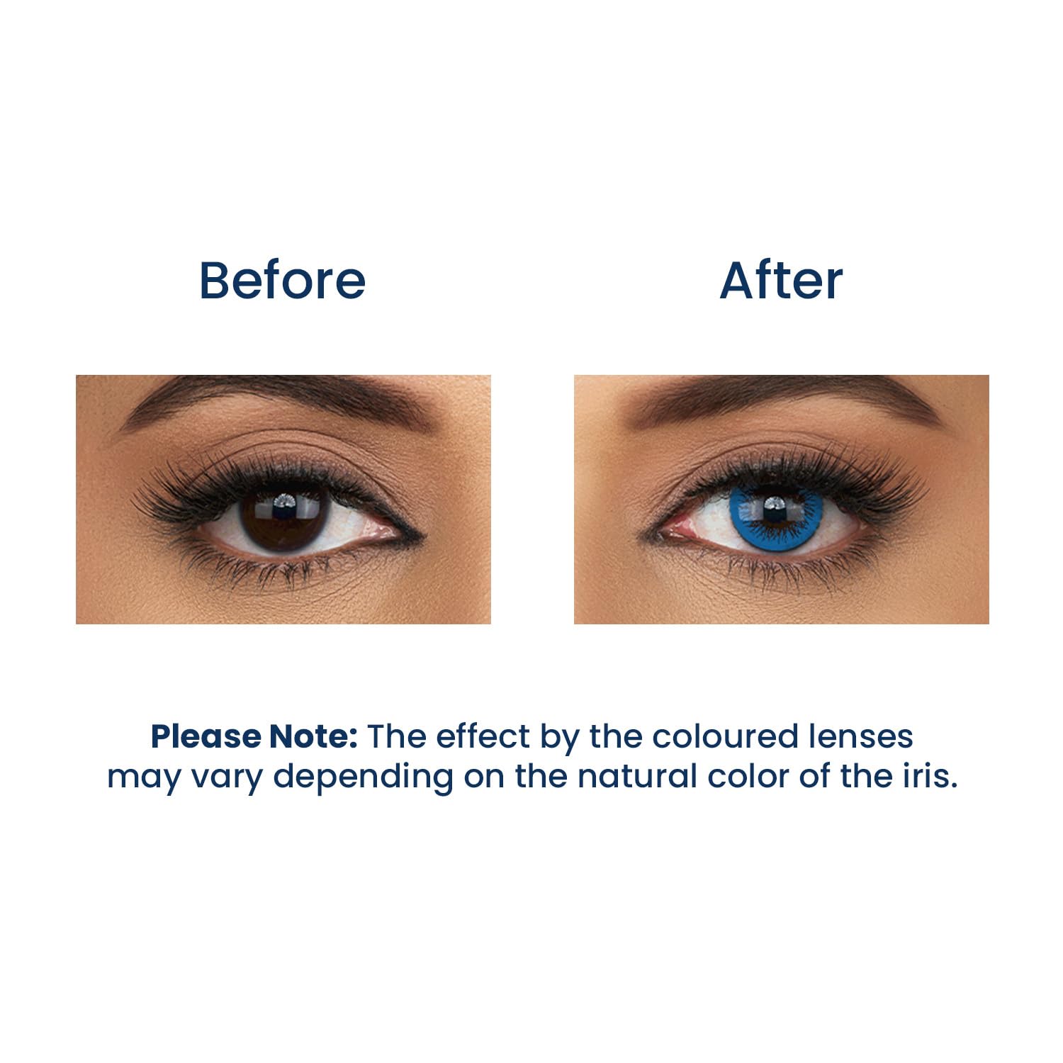 Aquacolor Submarine Blue Candy Pack Zero Power Colored Lenses (2 Lens/Box)