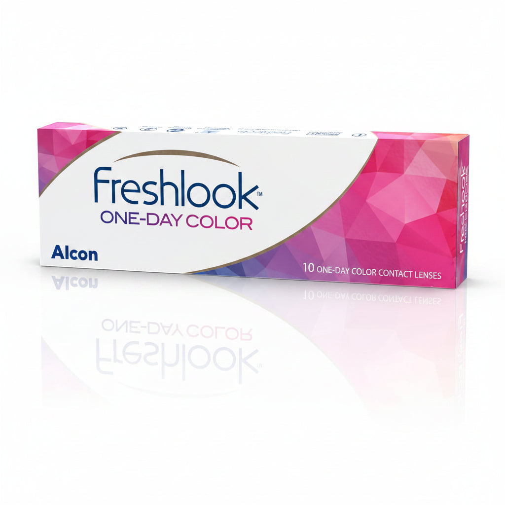 Freshlook OneDay - Daily Disposable Color Contact Lenses (-00.00, Gray, Pack of 10)