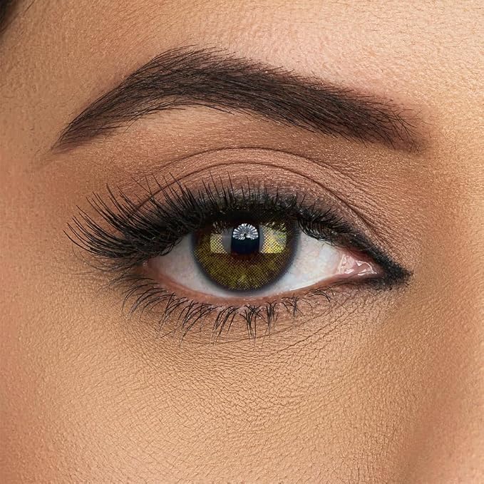 Aquacolor Monthly Disposable Colored Lenses with 0 Power - Mystery Hazel - (2 Lens/Box)