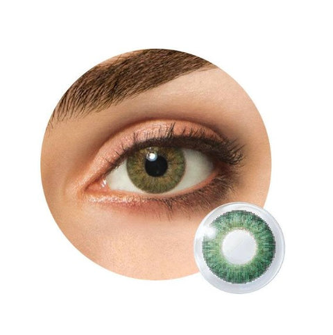 ALCON Freshlook Colorblends Monthly Color Lens-2 Lens (Powerless) (GREEN)