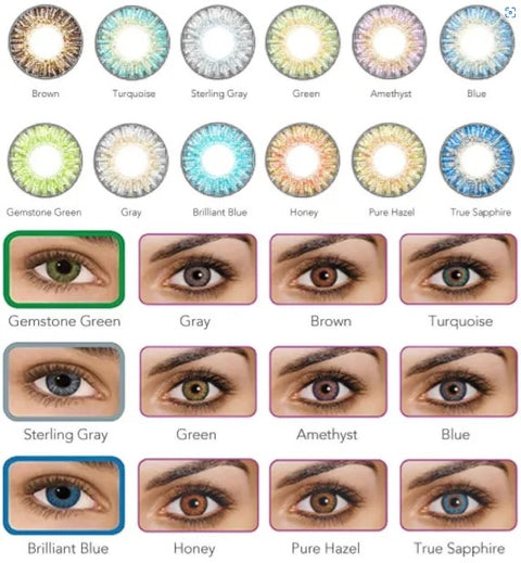 Freshlook Colorblends Monthly Color Lens-2 Lens (Powerless) (BRILLIANT BLUE)