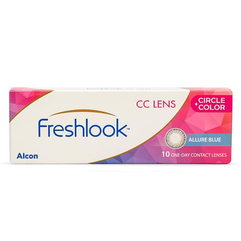Freshlook - OneDay ALLURE BLUE Color Contact Lens 10 Lens Box