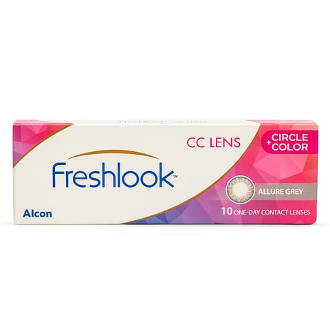 Freshlook - OneDay ALLURE GREY Color Contact Lens 10 Lens Box