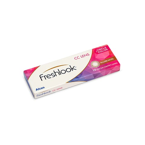 Freshlook - OneDay ALLURE HAZEL Color Contact Lens 10 Lens Box